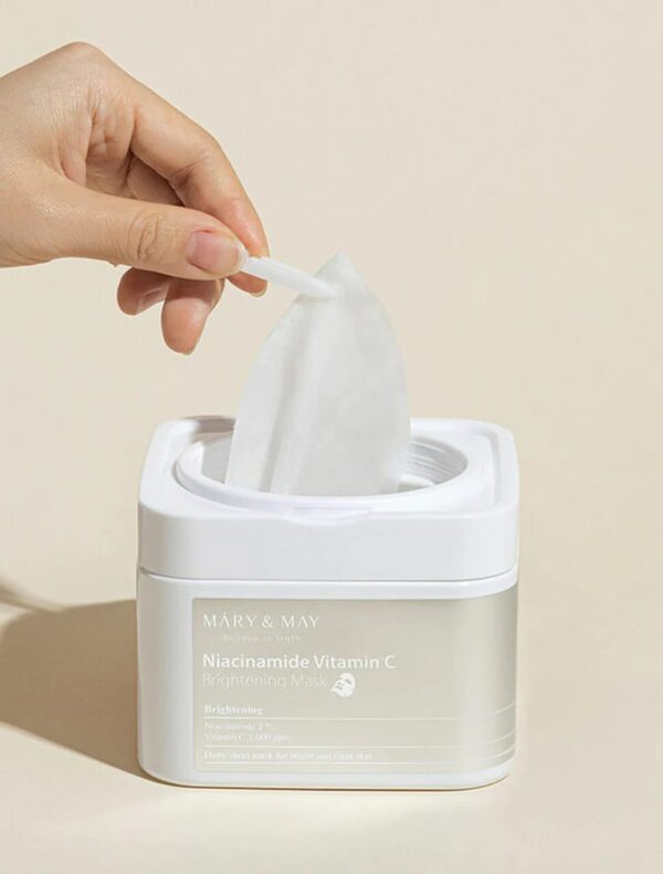 MASCARILLA CON NIACINAMIDA de MARY&MAY 30pcs